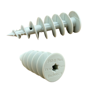 Kołek ślimakowy FID II Plus 80xfi28mm do lameli 3D + wkręt 4,5x4mm A2 (4szt/1m2) 1szt.