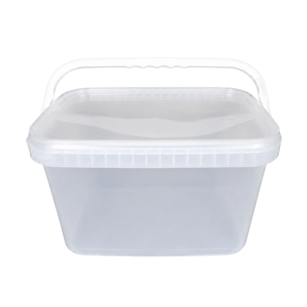 Wiaderko plastikowe z pokrywką transparent 5L